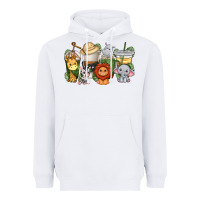 White cute baby safari animals coffee cups Heavyweight Hoodie - texasbilliewilder