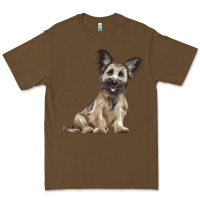 Cacao Skye Terrier Dog Illustrations Premium Tee - LillyAllenDesigns