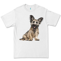 White Skye Terrier Dog Illustrations Premium Tee - LillyAllenDesigns