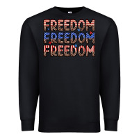Black freedom freedom freedom Premium Sweatshirt - Zillion Design Studio