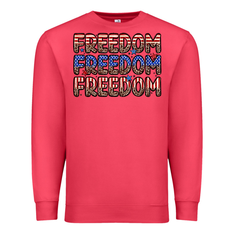 Freedom Freedom Freedom Premium Sweatshirt by Zillion Design Studio | Teevron