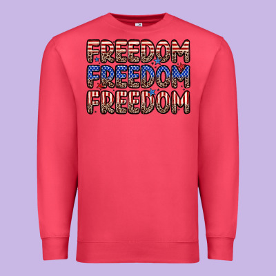 Freedom Freedom Freedom Premium Sweatshirt Designed By Zillion Design Studio