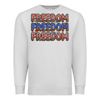 Dove Grey freedom freedom freedom Premium Sweatshirt - Zillion Design Studio