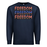 Navy freedom freedom freedom Premium Sweatshirt - Zillion Design Studio
