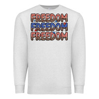 Oatmeal Heather freedom freedom freedom Premium Sweatshirt - Zillion Design Studio