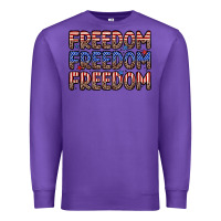 Purple freedom freedom freedom Premium Sweatshirt - Zillion Design Studio