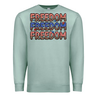 Seafoam freedom freedom freedom Premium Sweatshirt - Zillion Design Studio