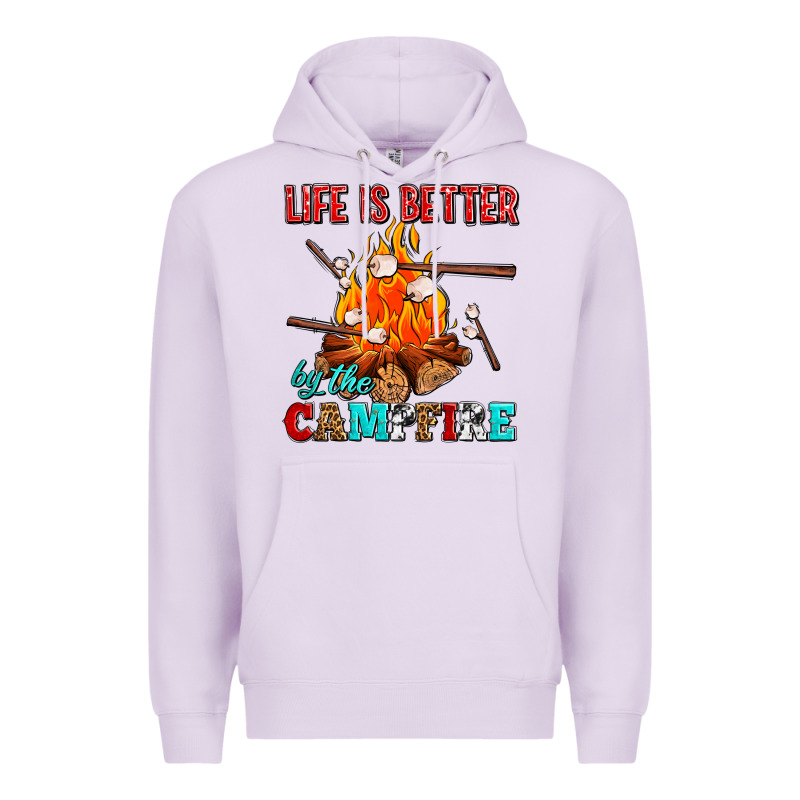 Life Is Better By The Campfire With Marshmallows Premium Hoodie by AdoDesignShop | Teevron