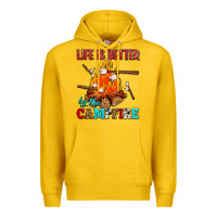 Lemon life is better by the campfire with marshmallows Premium Hoodie - AdoDesignShop