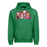 Emerald pink Christmas winter snowman coffee Urban Hoodie - Jasminsmagicworld