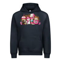 Navy pink Christmas winter snowman coffee Urban Hoodie - Jasminsmagicworld