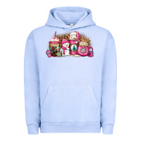 Pigment Grape Ice pink Christmas winter snowman coffee Urban Hoodie - Jasminsmagicworld