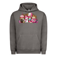 Pigment Tornado pink Christmas winter snowman coffee Urban Hoodie - Jasminsmagicworld