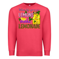Cardinal when life gives you lemons make lemonade Premium Sweatshirt - texasbilliewilder
