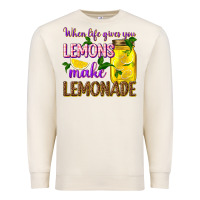 Sandshell when life gives you lemons make lemonade Premium Sweatshirt - texasbilliewilder