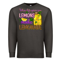Smoke when life gives you lemons make lemonade Premium Sweatshirt - texasbilliewilder