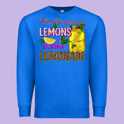 When Life Gives You Lemons Make Lemonade Premium Sweatshirt Designed By Texasbilliewilder