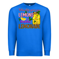 True Royal when life gives you lemons make lemonade Premium Sweatshirt - texasbilliewilder