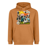 Meerkat cowhide farm truck with farm animals Heavyweight Hoodie - texasbilliewilder