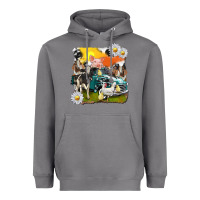 Storm cowhide farm truck with farm animals Heavyweight Hoodie - texasbilliewilder