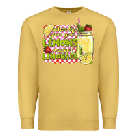Antique Gold when life gives you lemons make lemonade Premium Sweatshirt - texasbilliewilder