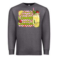 Charcoal Heather when life gives you lemons make lemonade Premium Sweatshirt - texasbilliewilder