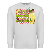Dove Grey when life gives you lemons make lemonade Premium Sweatshirt - texasbilliewilder