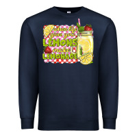 Navy when life gives you lemons make lemonade Premium Sweatshirt - texasbilliewilder