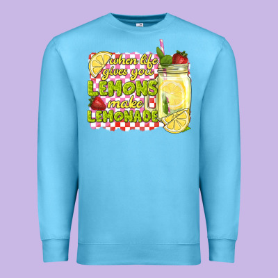 When Life Gives You Lemons Make Lemonade Premium Sweatshirt Designed By Texasbilliewilder