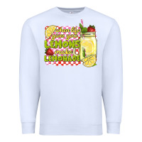 White when life gives you lemons make lemonade Premium Sweatshirt - texasbilliewilder