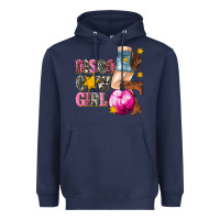 Navy disco cowgirl Heavyweight Hoodie - texasbilliewilder
