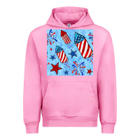 Fuchsia Pink 4th of july firecracker and star seamless  pattern Urban Hoodie - BundleAndBundleShop