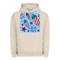 Pigment French Oak 4th of july firecracker and star seamless  pattern Urban Hoodie - BundleAndBundleShop