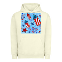 Pigment Pistachio 4th of july firecracker and star seamless  pattern Urban Hoodie - BundleAndBundleShop