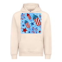 Sandshell 4th of july firecracker and star seamless  pattern Urban Hoodie - BundleAndBundleShop