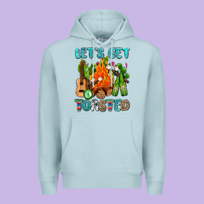 Let's Get Toasted With Camp Fire Premium Hoodie Designed By Adodesignshop