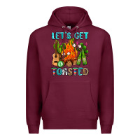 Burgundy let's get toasted with camp fire Premium Hoodie - AdoDesignShop