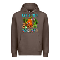 Coffee let's get toasted with camp fire Premium Hoodie - AdoDesignShop