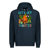 Navy let's get toasted with camp fire Premium Hoodie - AdoDesignShop