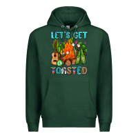 Sports Green let's get toasted with camp fire Premium Hoodie - AdoDesignShop