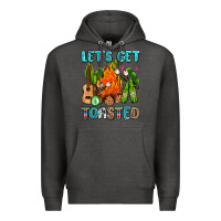 Charcoal Heather let's get toasted with camp fire Premium Hoodie - AdoDesignShop
