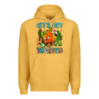 Mustard let's get toasted with camp fire Premium Hoodie - AdoDesignShop