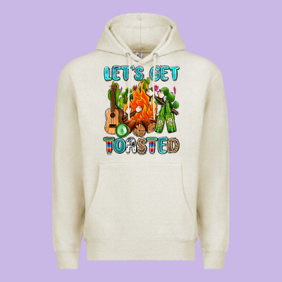 Let's Get Toasted With Camp Fire Premium Hoodie Designed By Adodesignshop