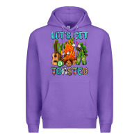 Purple let's get toasted with camp fire Premium Hoodie - AdoDesignShop