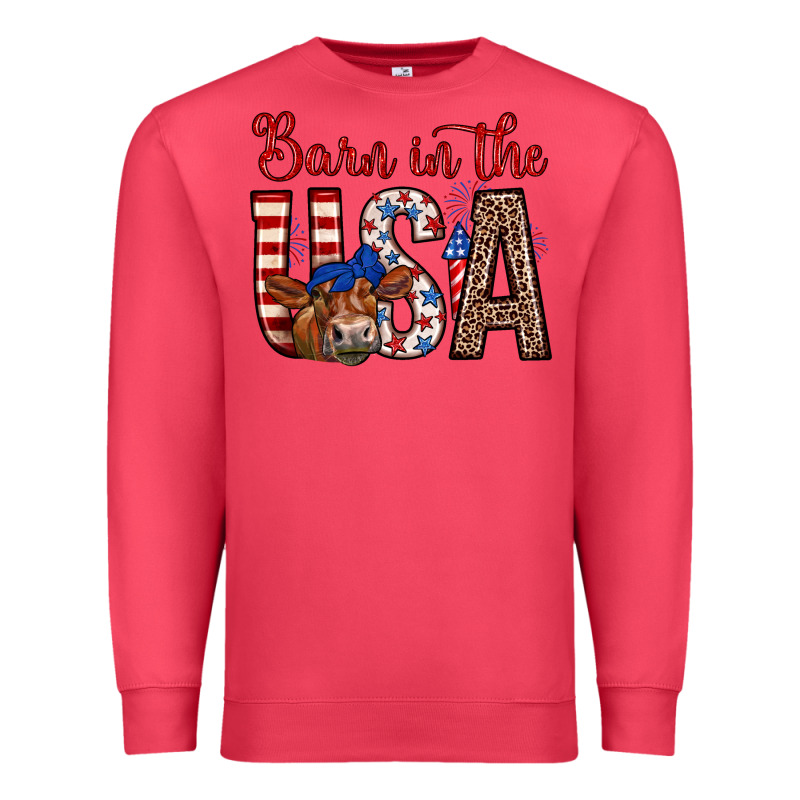 Barn In The Usa Premium Sweatshirt by Zillion Design Studio | Teevron