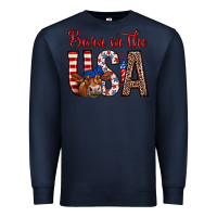 Navy barn in the usa Premium Sweatshirt - Zillion Design Studio