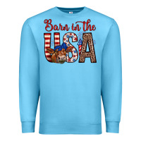 Ocean Blue barn in the usa Premium Sweatshirt - Zillion Design Studio