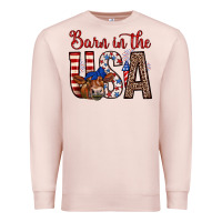 Pale Pink barn in the usa Premium Sweatshirt - Zillion Design Studio