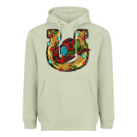 Matcha Christmas Horseshoe Heavyweight Hoodie - RanaPortraitStore