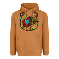Meerkat Christmas Horseshoe Heavyweight Hoodie - RanaPortraitStore